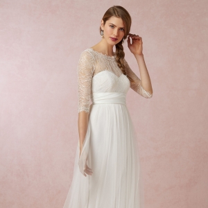 BHLDN Marnie Topper Lace Overlay Paired With Annabelle