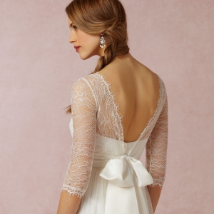 BHLDN Marnie Topper Lace Overlay Back View