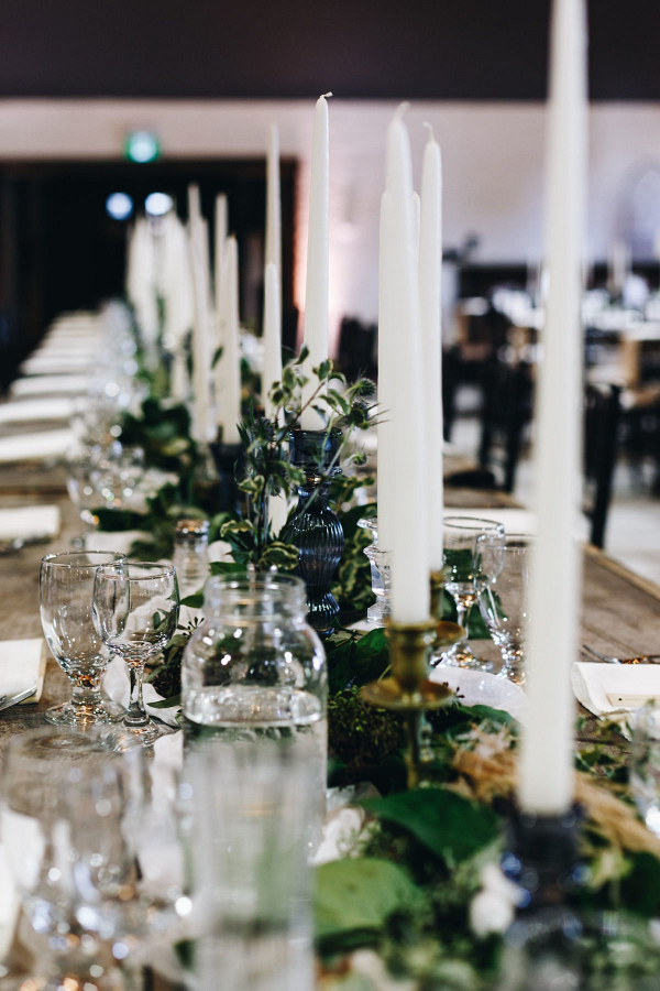 Wedding reception tablescapes