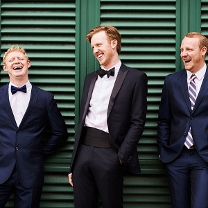 Well Fitted Groomsmen Tuxedos In Navy Villa Torricella Florence Wedding Studiobonon Photography