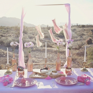 Watercolor Inspired Desert Oasis Tablescape Lissables  Photography