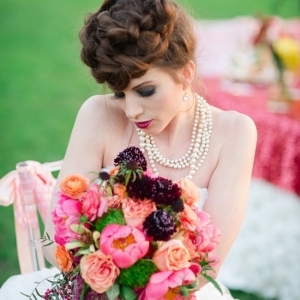 Glamourous Wedding Bold Spring Color Palette Wedding Bouquet Vanjad Photography