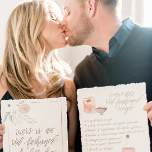 A mixology-inspired engagement session in North Carolina