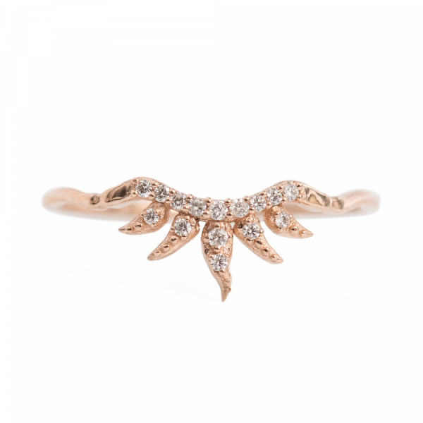 'Arabesque' Rose Gold Wedding Ring