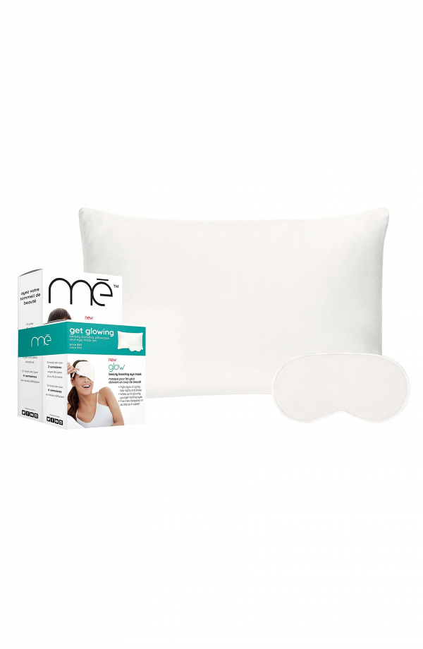 Sleep pillow and eye mask with copper