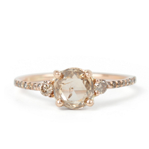 Ethical Champagne Diamond Engagement Ring
