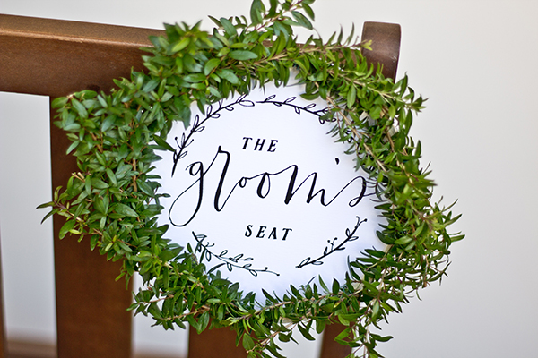 Free printable chair signs
