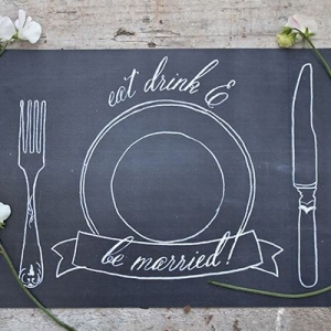 Free chalkboard placemat printable