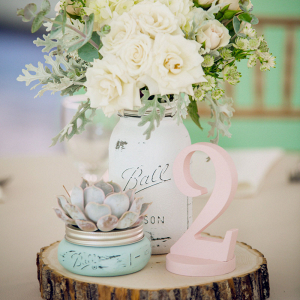 Blush Pink Table Numbers