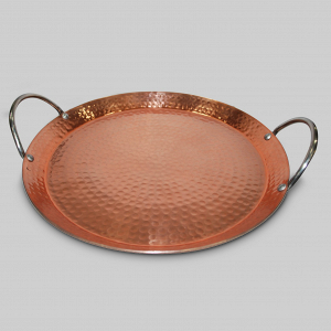 Hammered copper serving tray