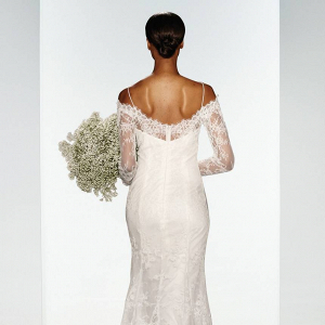 Off-Shoulder, Long Sleeve Lace Wedding Dress