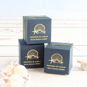 Personalized wedding favor boxes