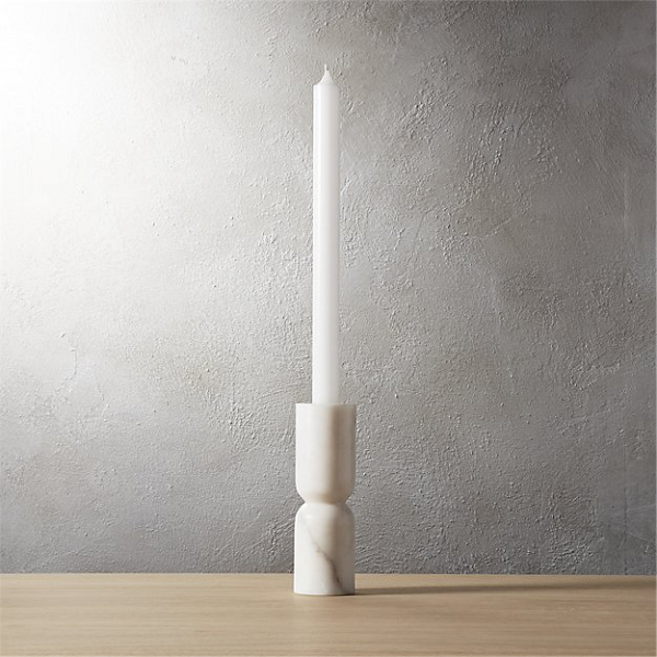 Pinch taper candle holder