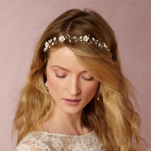 Delicate floral hair halo