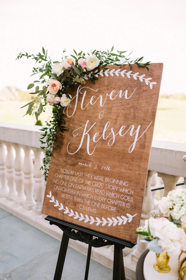 Customised Wooden Wedding Sign