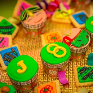 Colorful cookies on The Big Fat Indian Wedding