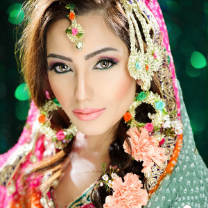 Colorful Desi bride