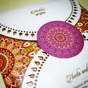 Colorful Indian Wedding Invitation