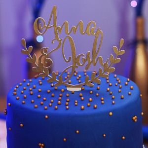 Beautiful Blue and Gold Wedding