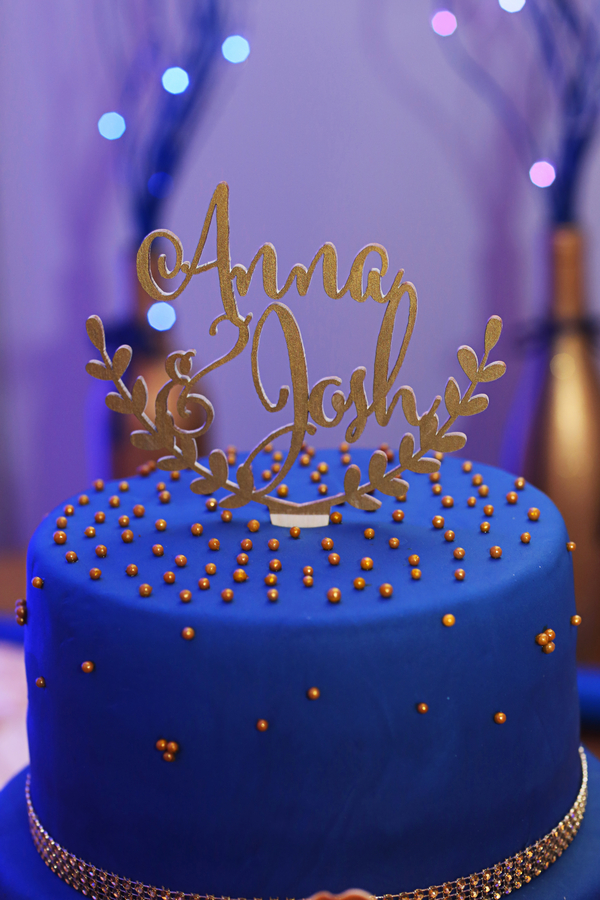 Beautiful Blue and Gold Wedding