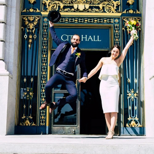 Colorful City Hall Elopement