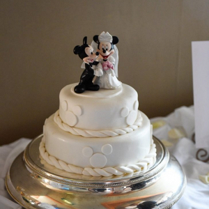 Classic nautical Disney wedding cake