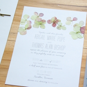 pressed flower wedding invitations on The Budget Savvy Bride