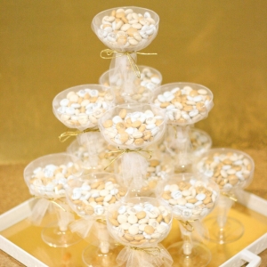 M&M's Champagne Glass Wedding Favors