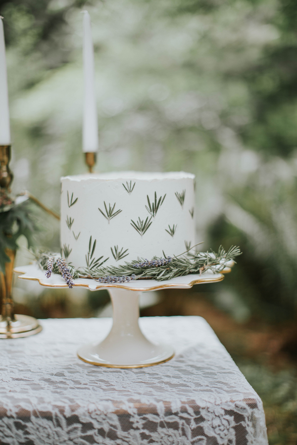 Magical Woodland Wedding Cake