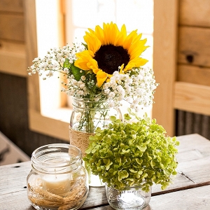 rustic wedding centerpieces on The Budget Savvy Bride