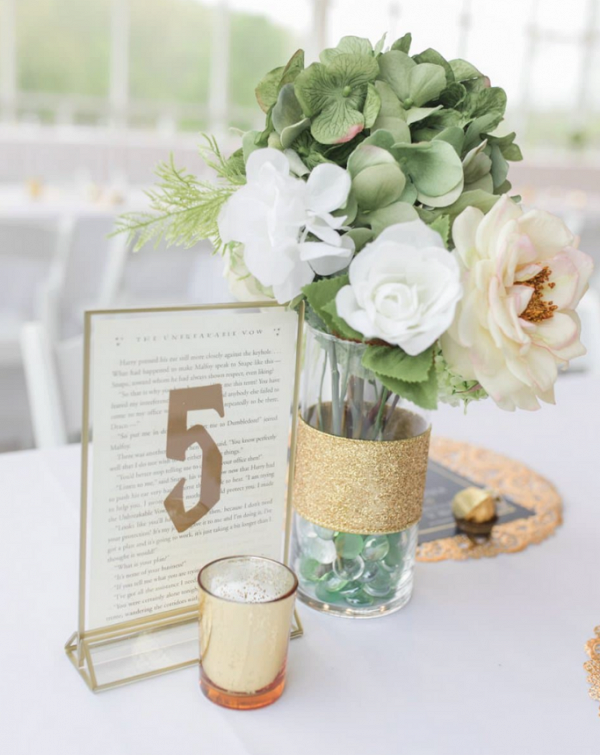 Navy and Gold Spring Wedding with a $19K Budget