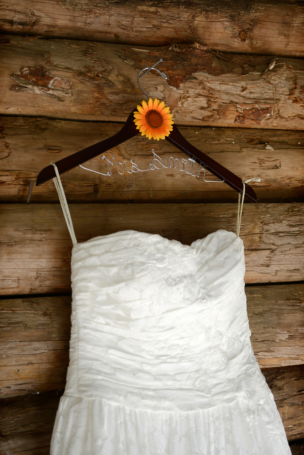 Custom Wedding Dress Hanger
