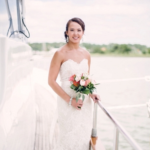 bride on yacht on The Budget Savvy Bride