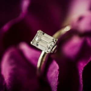 Engagement Ring Shot in Florals