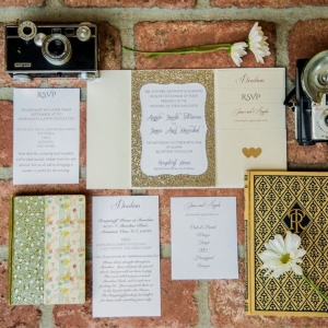 Glitter Wedding Invitations | Shoot Any Angle Wedding Photography