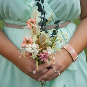 Small silk flower bouquet | Photo by Karen Feder Photography
