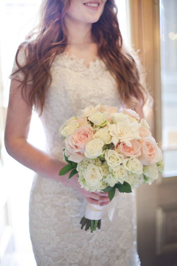 Oversized wedding bouquet