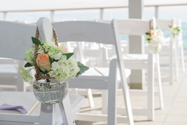 Beach Wedding Hanging Chair Floral Decor