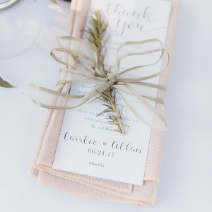 Simple White Wedding Invitation