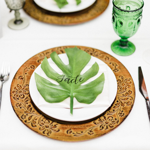 Tropical Bridal Shower Place Setting