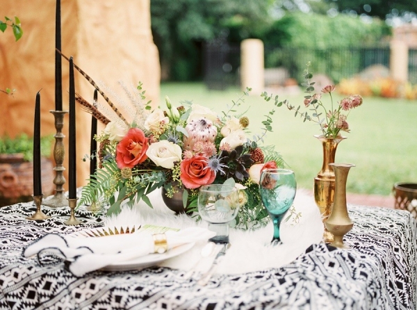 Aztec Inspired Wedding Ideas with Bold Colors