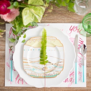 Creative place setting by Pop the Cork Designs