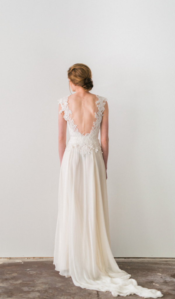 Lace and Chiffon Wedding Dress