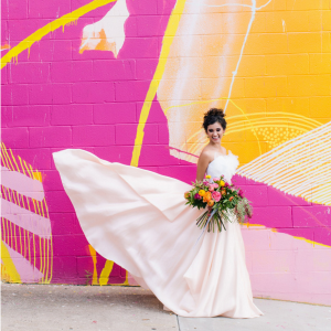 Modern + Colorful Cityscape Inspired Styled Shoot
