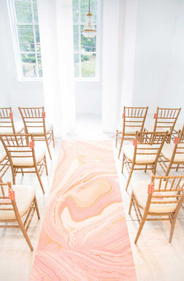 Modern Marbled Wedding with Minted