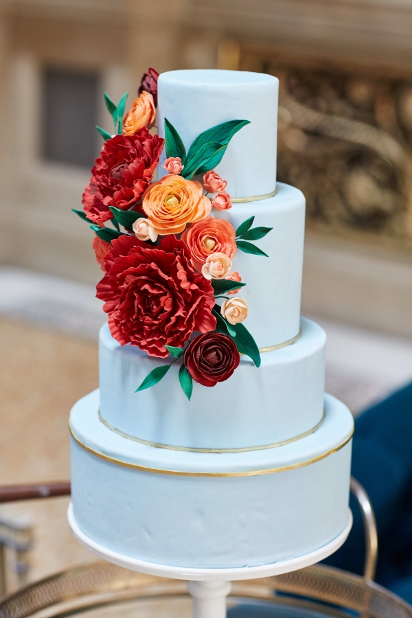 Exquisite Wedding Cake Design by Nine Cakes
