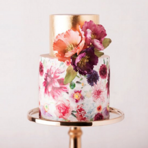 Handpainted cake by Cake Ink photography by Sotiria McDonald