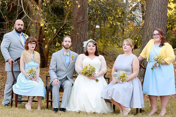 Wes Anderson themed wedding party