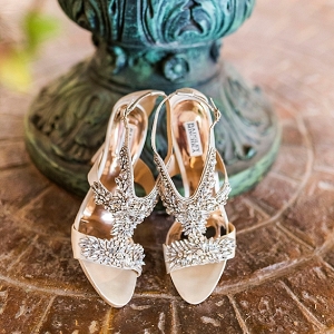 Sparkly bridal shoes