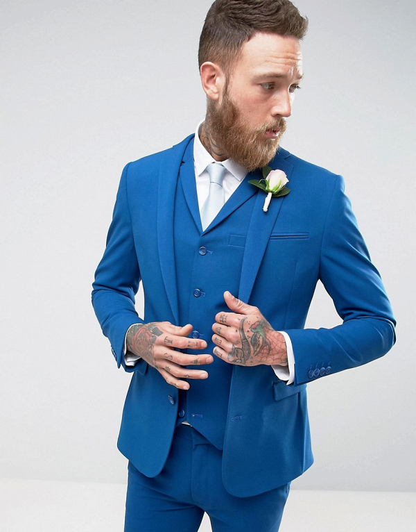 Blue Wedding Suit Jacket